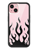 Flames | Pink & Black iPhone Case - Aaria Tees Aaria Tees