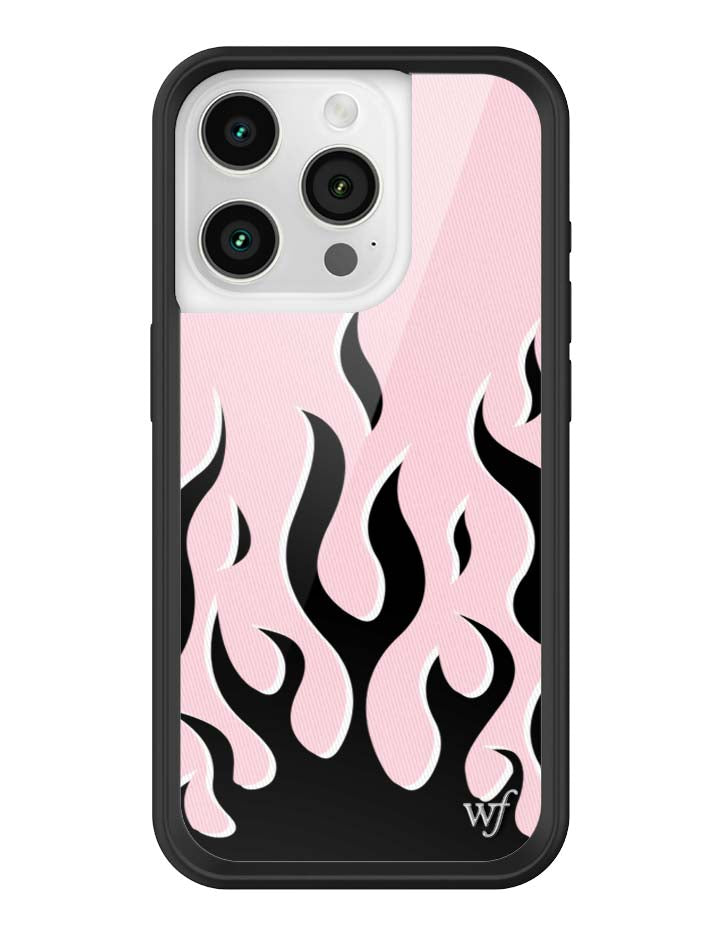 Flames | Pink & Black iPhone Case - Aaria Tees Aaria Tees