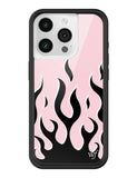 Flames | Pink & Black iPhone Case - Aaria Tees Aaria Tees