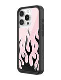 Flames | Pink & Black iPhone Case - Aaria Tees Aaria Tees