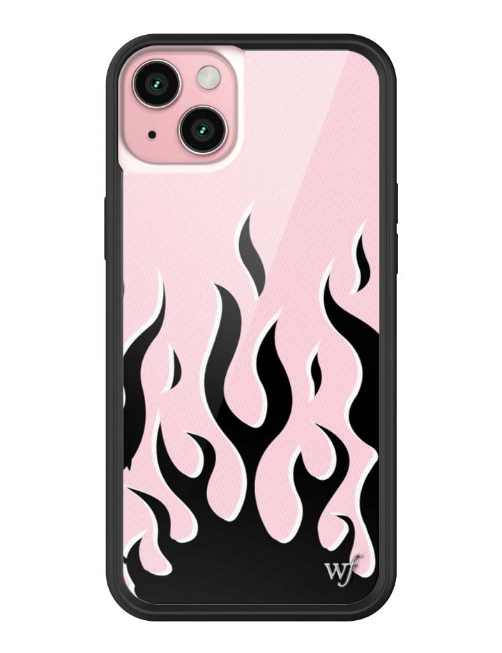 Flames | Pink & Black iPhone Case - Aaria Tees Aaria Tees