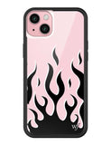 Flames | Pink & Black iPhone Case - Aaria Tees Aaria Tees
