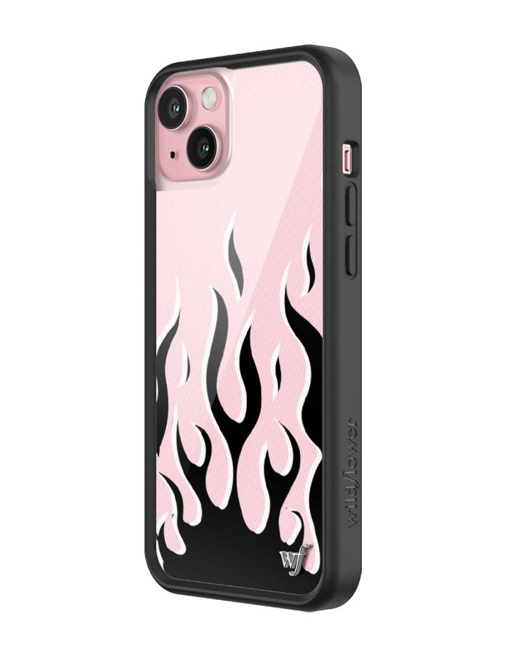 Flames | Pink & Black iPhone Case - Aaria Tees Aaria Tees