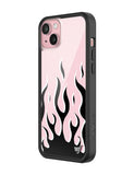 Flames | Pink & Black iPhone Case - Aaria Tees Aaria Tees