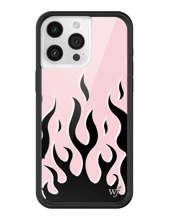 Flames | Pink & Black iPhone Case - Aaria Tees Aaria Tees