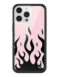 Flames | Pink & Black iPhone Case - Aaria Tees Aaria Tees