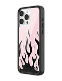Flames | Pink & Black iPhone Case - Aaria Tees Aaria Tees