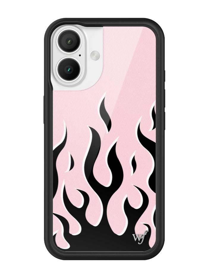 Flames | Pink & Black iPhone Case - Aaria Tees Aaria Tees