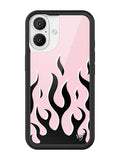 Flames | Pink & Black iPhone Case - Aaria Tees Aaria Tees