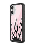 Flames | Pink & Black iPhone Case - Aaria Tees Aaria Tees