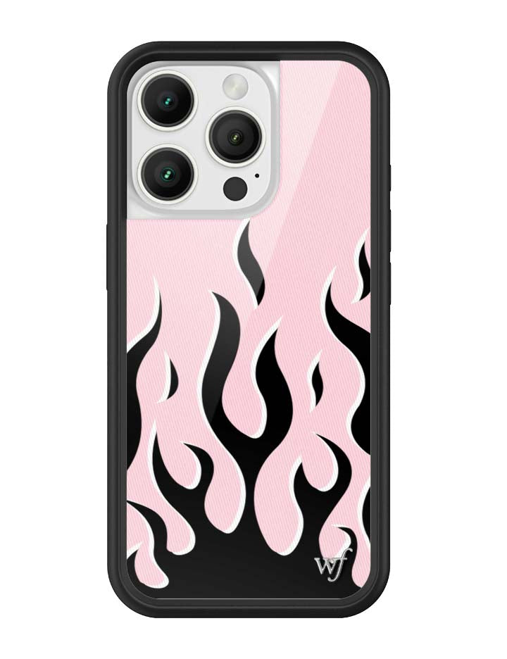 Flames | Pink & Black iPhone Case - Aaria Tees Aaria Tees