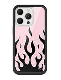 Flames | Pink & Black iPhone Case - Aaria Tees Aaria Tees