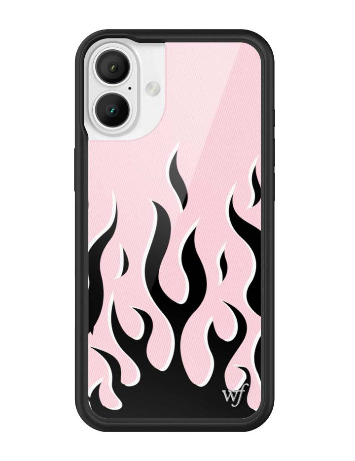 Flames | Pink & Black iPhone Case - Aaria Tees Aaria Tees