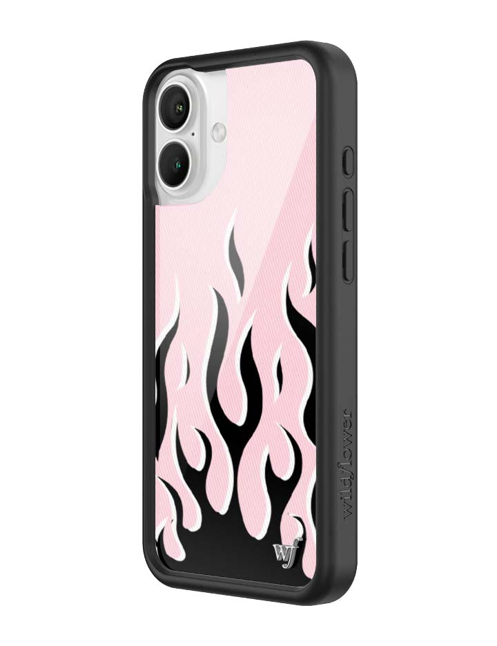 Flames | Pink & Black iPhone Case - Aaria Tees Aaria Tees