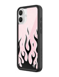 Flames | Pink & Black iPhone Case - Aaria Tees Aaria Tees
