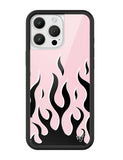 Flames | Pink & Black iPhone Case - Aaria Tees Aaria Tees