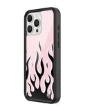 Flames | Pink & Black iPhone Case - Aaria Tees Aaria Tees