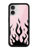 Flames | Pink & Black iPhone Case - Aaria Tees Aaria Tees