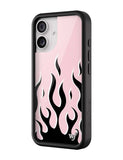 Flames | Pink & Black iPhone Case - Aaria Tees Aaria Tees