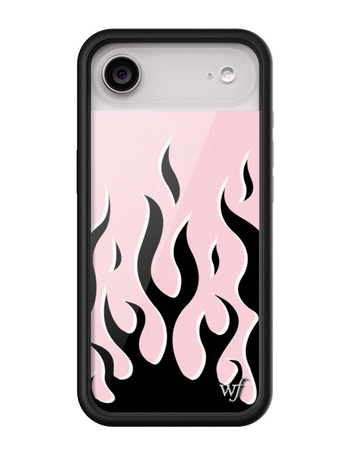 Flames | Pink & Black iPhone Case - Aaria Tees Aaria Tees