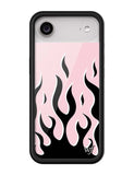 Flames | Pink & Black iPhone Case - Aaria Tees Aaria Tees