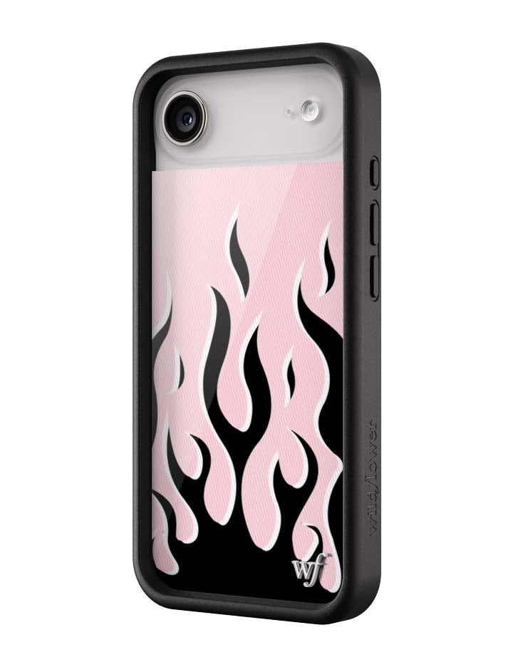 Flames | Pink & Black iPhone Case - Aaria Tees Aaria Tees