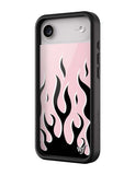 Flames | Pink & Black iPhone Case - Aaria Tees Aaria Tees