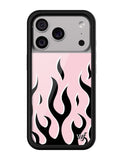 Flames | Pink & Black iPhone Case - Aaria Tees Aaria Tees