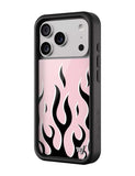 Flames | Pink & Black iPhone Case - Aaria Tees Aaria Tees