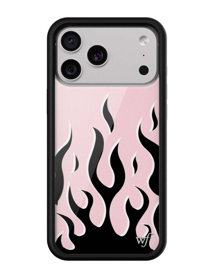 Flames | Pink & Black iPhone Case - Aaria Tees Aaria Tees