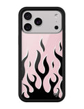 Flames | Pink & Black iPhone Case - Aaria Tees Aaria Tees