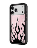 Flames | Pink & Black iPhone Case - Aaria Tees Aaria Tees