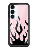 Flames | Pink & Black Samsung Galaxy Case - Aaria Tees Aaria Tees