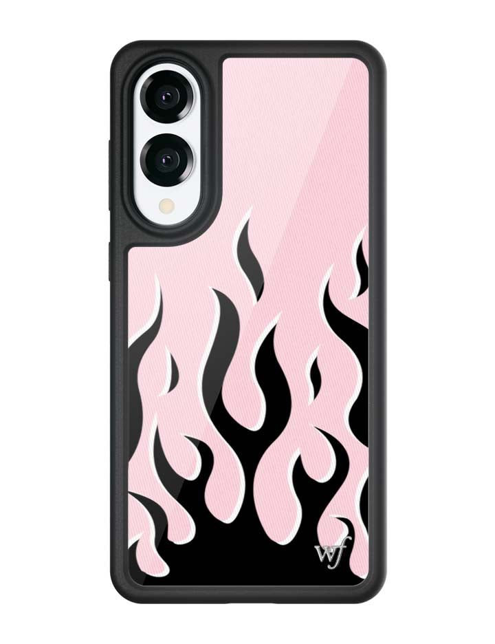 Flames | Pink & Black Samsung Galaxy Case - Aaria Tees Aaria Tees