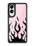 Flames | Pink & Black Samsung Galaxy Case - Aaria Tees Aaria Tees