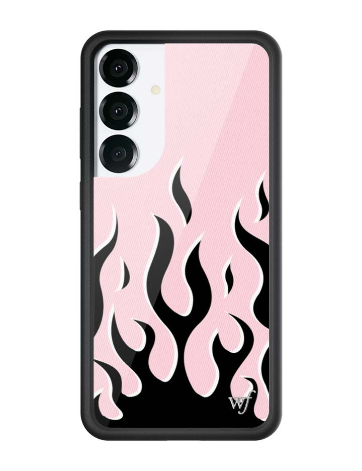 Flames | Pink & Black Samsung Galaxy Case - Aaria Tees Aaria Tees