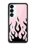 Flames | Pink & Black Samsung Galaxy Case - Aaria Tees Aaria Tees