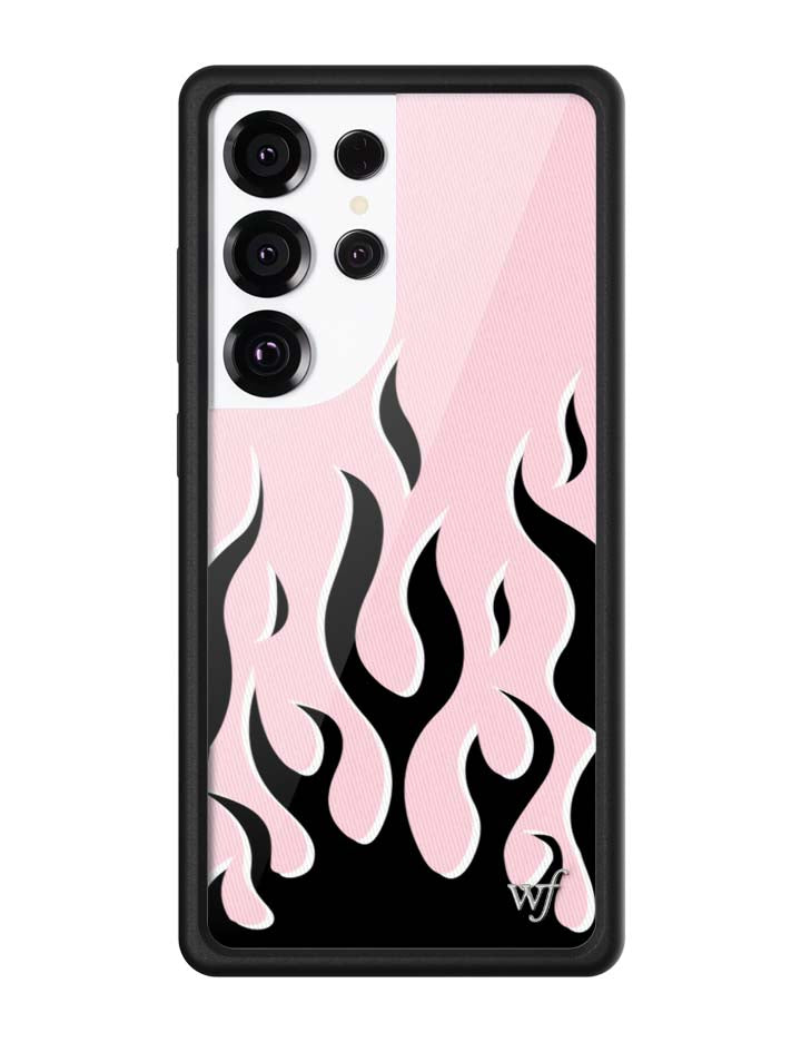 Flames | Pink & Black Samsung Galaxy Case - Aaria Tees