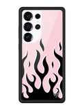 Flames | Pink & Black Samsung Galaxy Case - Aaria Tees Aaria Tees