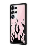 Flames | Pink & Black Samsung Galaxy Case - Aaria Tees Aaria Tees