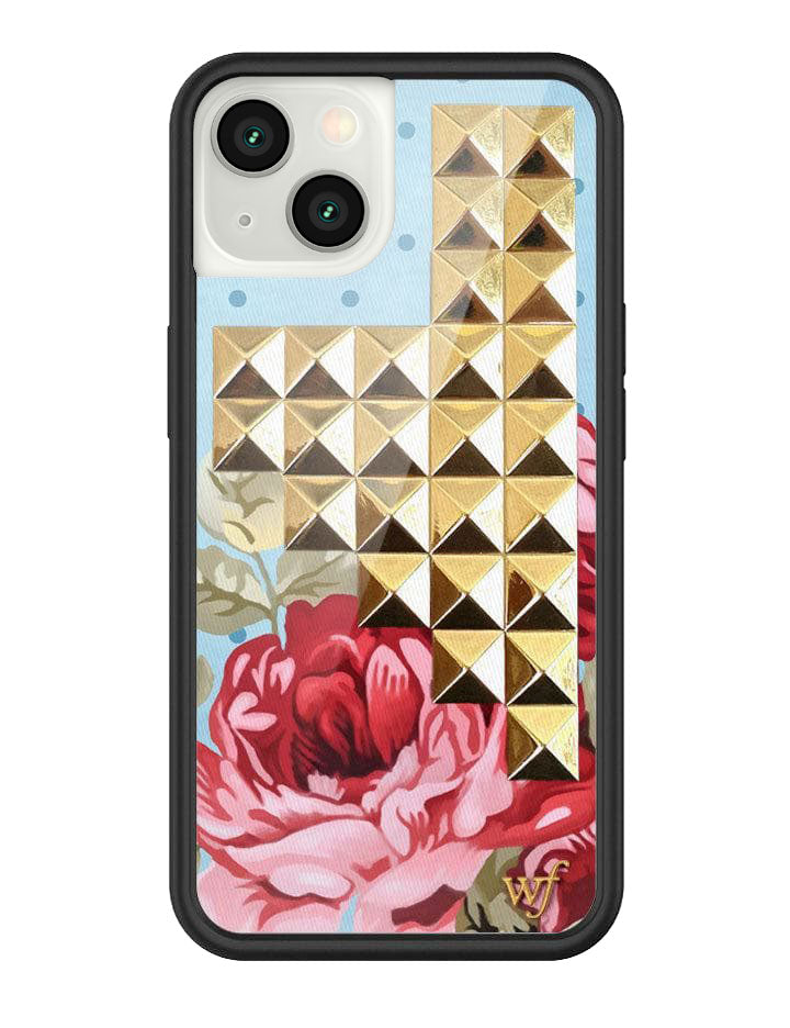 Blue Floral Stud iPhone Case - Aaria Tees Aaria Tees