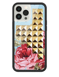 Blue Floral Stud iPhone Case - Aaria Tees Aaria Tees
