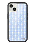 Gingham Hearts | Blue iPhone Case - Aaria Tees Aaria Tees