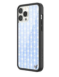 Gingham Hearts | Blue iPhone Case - Aaria Tees Aaria Tees