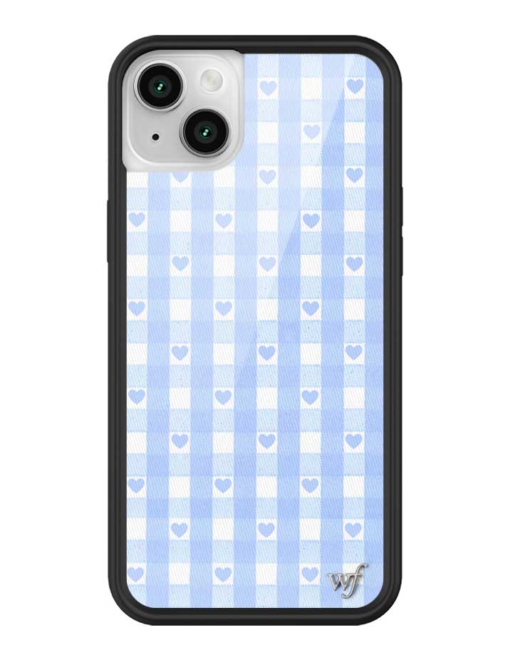 Gingham Hearts | Blue iPhone Case - Aaria Tees Aaria Tees