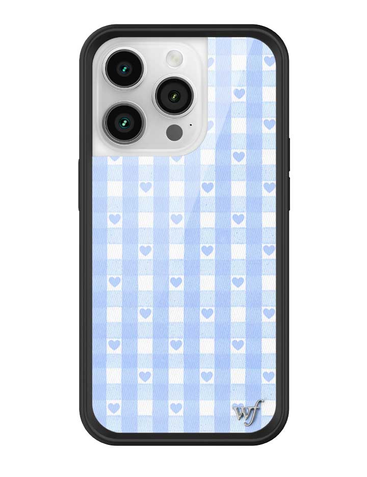 Gingham Hearts | Blue iPhone Case - Aaria Tees Aaria Tees