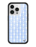 Gingham Hearts | Blue iPhone Case - Aaria Tees Aaria Tees