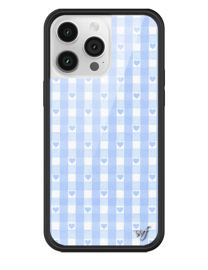 Gingham Hearts | Blue iPhone Case - Aaria Tees Aaria Tees
