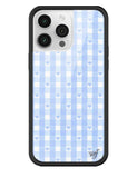 Gingham Hearts | Blue iPhone Case - Aaria Tees Aaria Tees