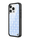 Gingham Hearts | Blue iPhone Case - Aaria Tees Aaria Tees